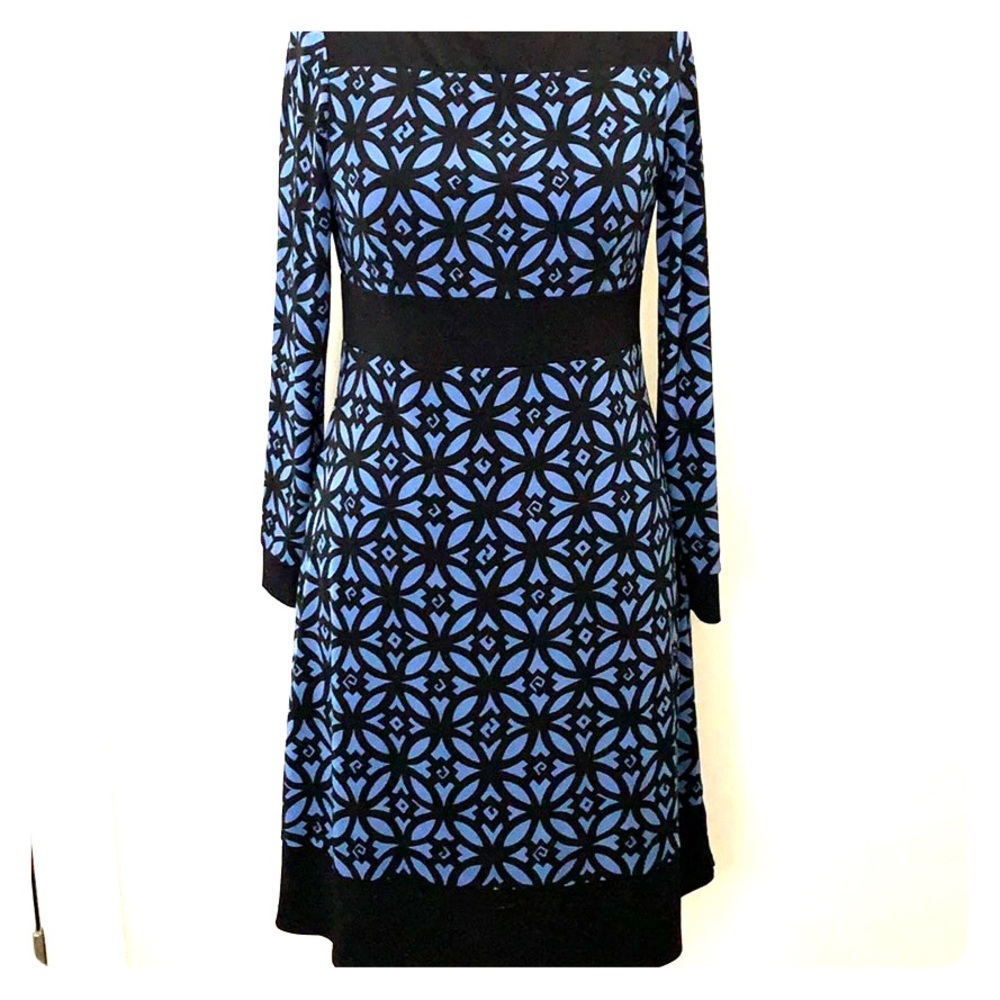 Eliza J boatneck long sleeve midi dress